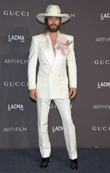 Jared Leto Traje Blanco Hombre