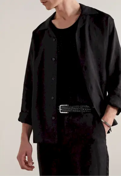 Conjunto Business Casual Todo Preto Masculino Anderson