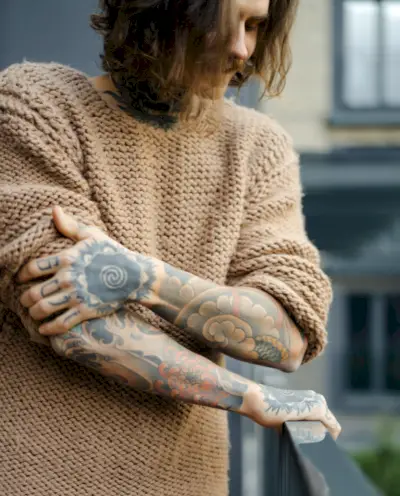 Böhmischer Stil für Herren, natürliche Stoffe