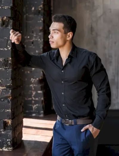 Camicia elegante colori nero