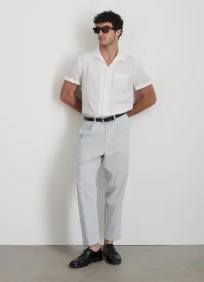 Cubaanse kraag shirt broek zomer bruiloft outfit