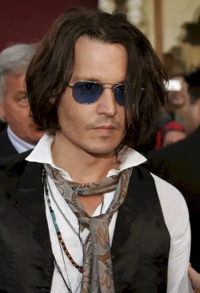 Années 2000 Mode Hommes Lunettes de soleil teintées Johnny Depp 2007