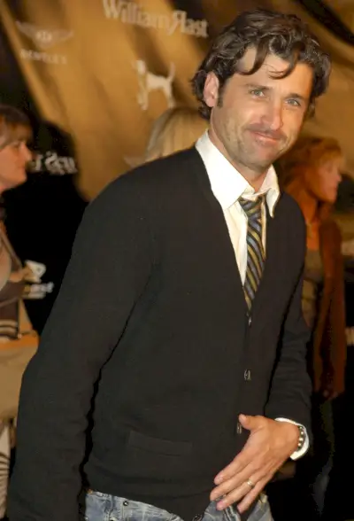 Pull cardigan pour hommes de la mode des années 2000 Patrick Dempsey