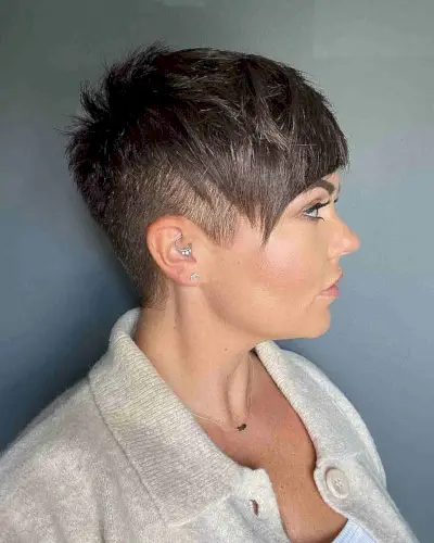 Undercut Fade with Side-Swept Bangs