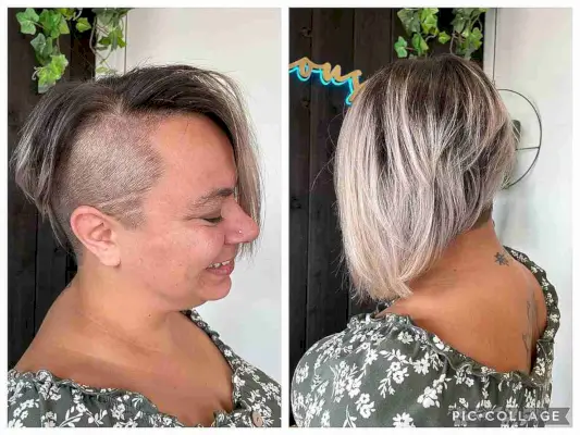 Long Bob with a Deep Side Undercut