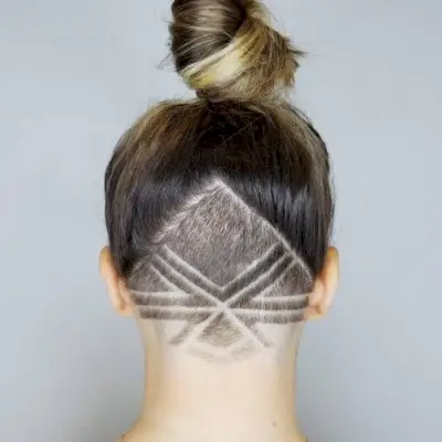 Temporary Aztec Undercut Design