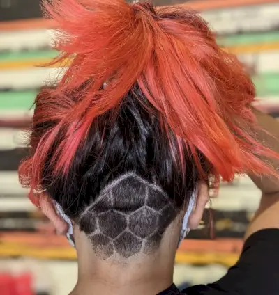 Unique Honeycomb Undercut Design