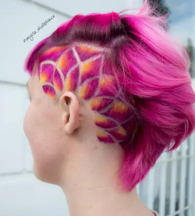 Impressive Side Lotus Mandala Undercut Design
