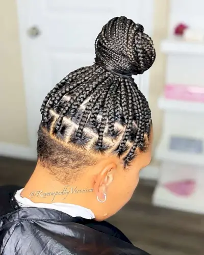 Back Braid Style with an Undercut