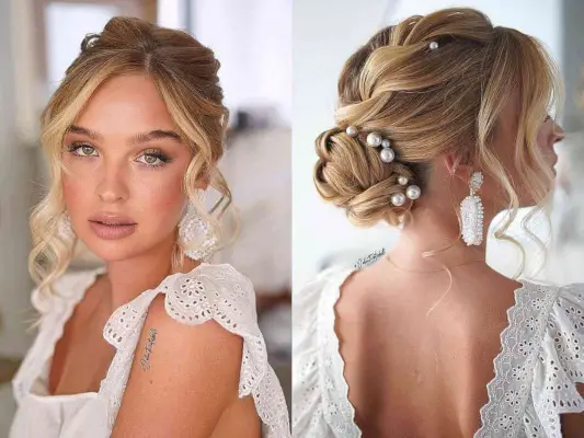 Stunningly Side-Swept Loose Updo