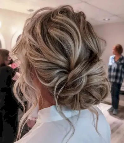 Effortlessly Pinned Messy Bun