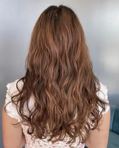 digital perm for wavy hair
