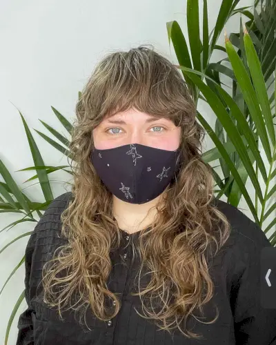 Mullet Wolf Cut with Bangs