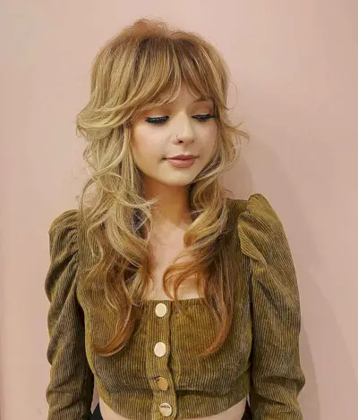 Long Shaggy Style for Thin, Wavy Hair