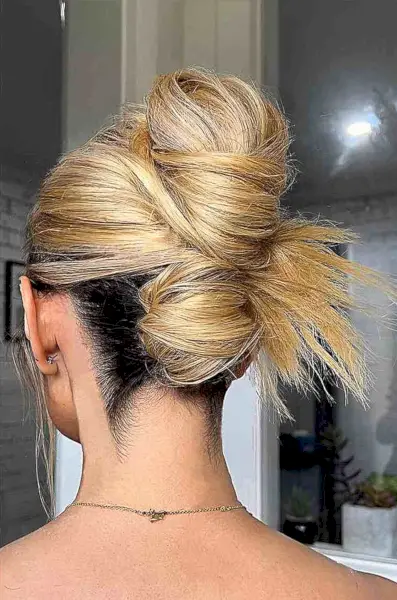 60s-Inspired Double Chignon