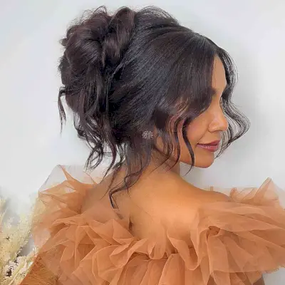 Messy Updo Hairstyle