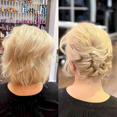 Soft & Swirly Pinned Updo