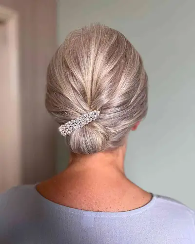 Swept Up Low Bun Sophistication