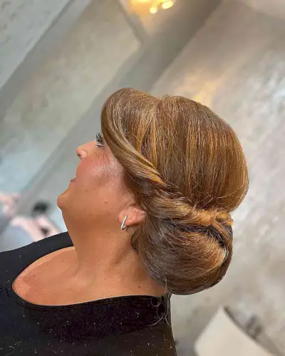 Beautiful Chignon for the Mother of the Bride