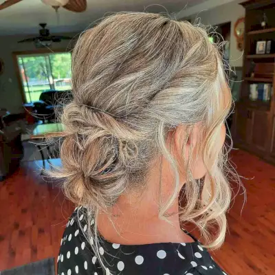 Twisted Bun for the Mother of the Bride