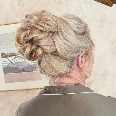 Soft Voluminous Upstyle for Mothers of the Groom