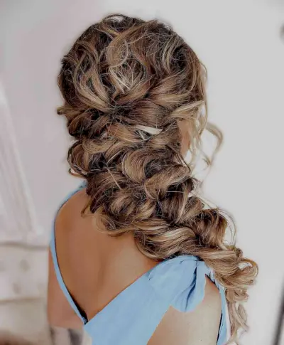 Wedding Side Ponytail for Long Hair 