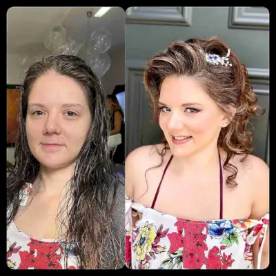 Light Brown Updo with an Accessory for Bridesmaids