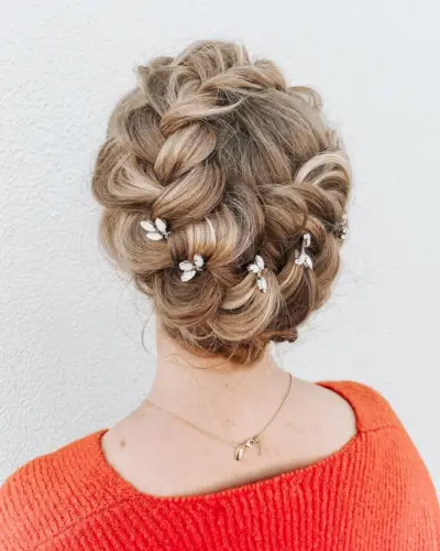 Boho Crown Braid with Accessory