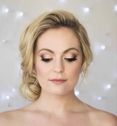 Playful Side Bun Wedding Hairstyle for Bridesmaids