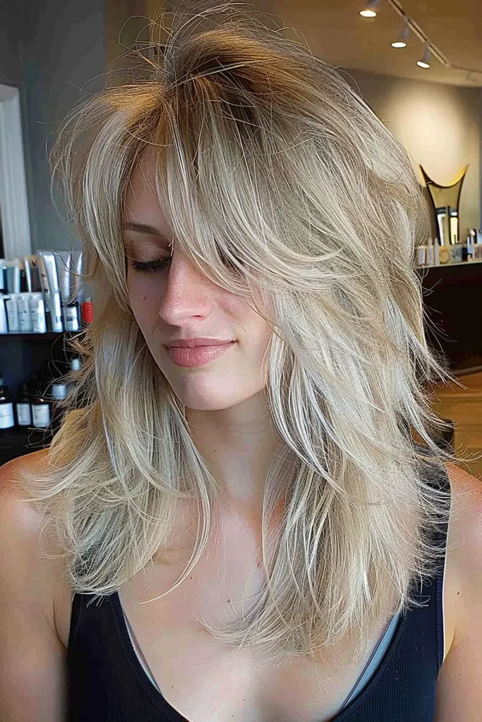 細い髪のためのボリュームウルフ' title=