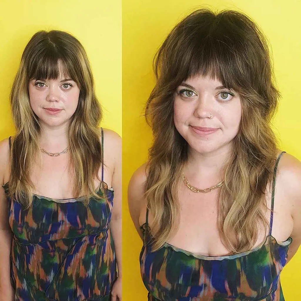 重層ウルフヘアカット' title=