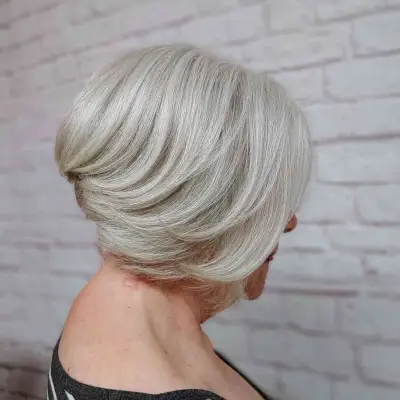 Cool Neck-Length A-Line Bob for a Lady in Her Sixties