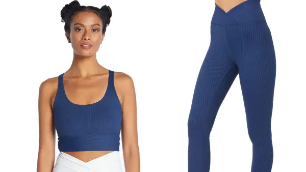 Year of Ours Ribbed Gym Bra and Ribbed Veronica Legging